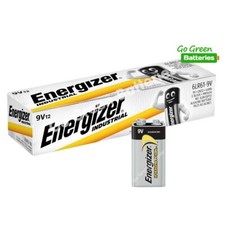 12 x Energizer 9V PP3 Industrial Alkaline Batteries Smoke Alarm LR22 MN1604 
