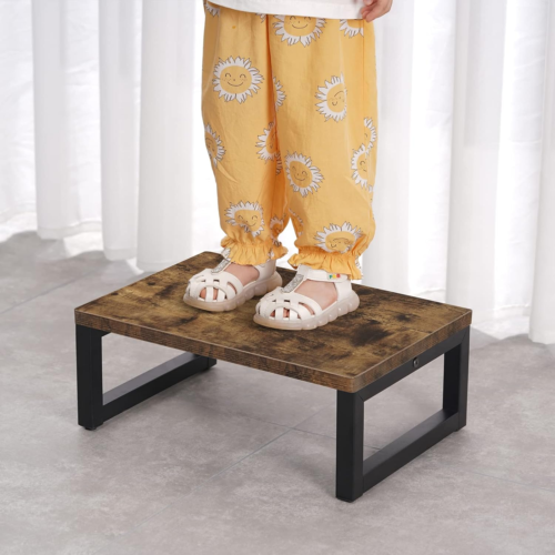 Wooden Step Stools for Kids, Solid Portable Wooden Bedside Step Stool Adults Hol - Picture 9 of 12