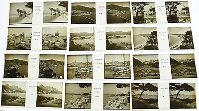 Stereofilme Heide 12 stereoskopische Positive auf Film La Cote D Azur 105x45