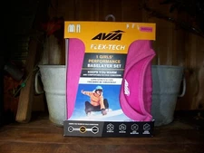 AVIA GIRLS BASELAYER SHIRT AND PANT THERMAL SET SIZE XS 4-5 TROPICAL BLOSSOM HEA