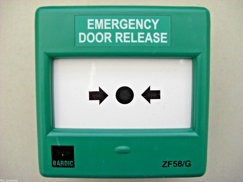 Fulleon Bardic ZF 58/G Green Emergency Door Release Call Point Break Glass £9.60