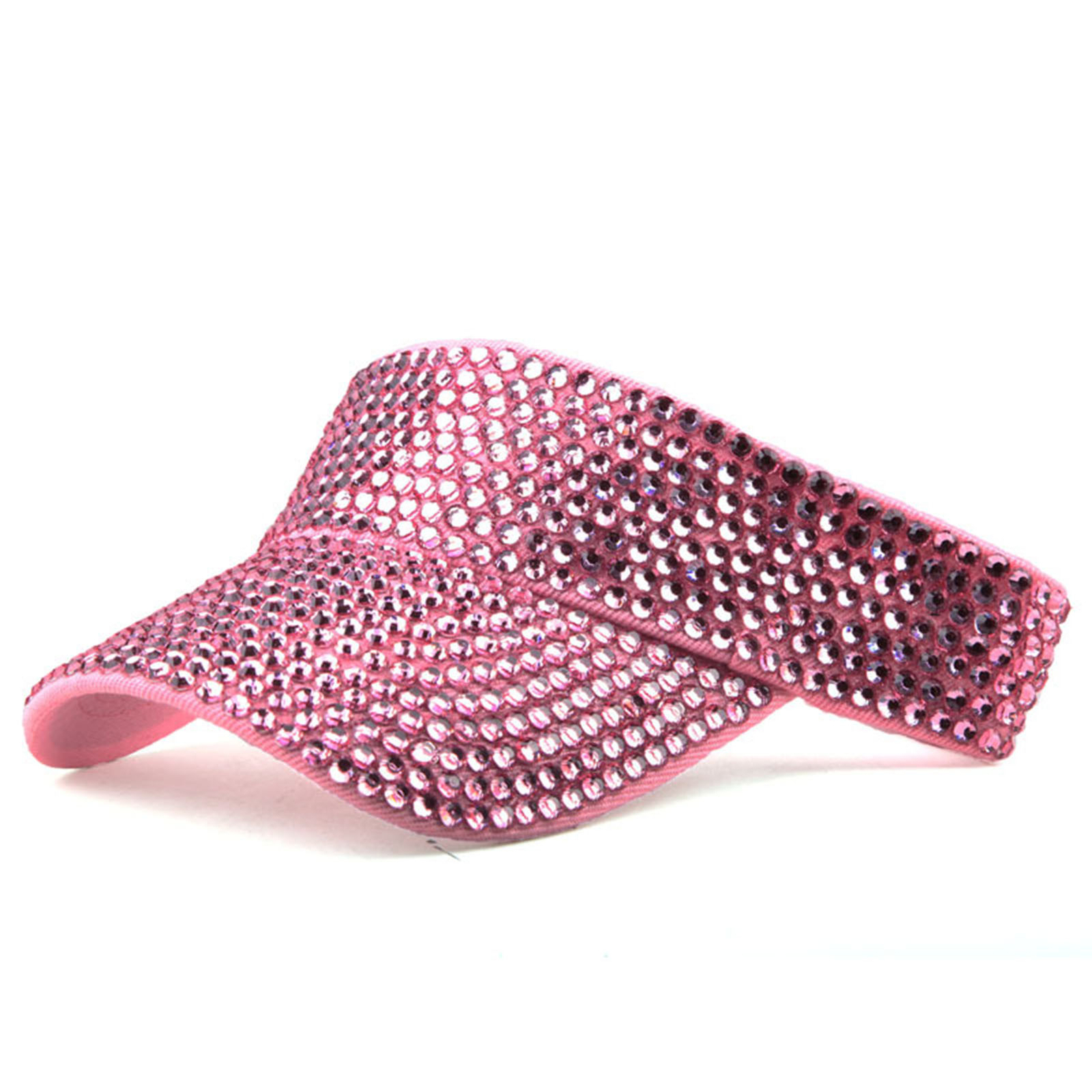 Sun Hat Shining Rhinestones Antiuv Women Running Cycling Visors Hat