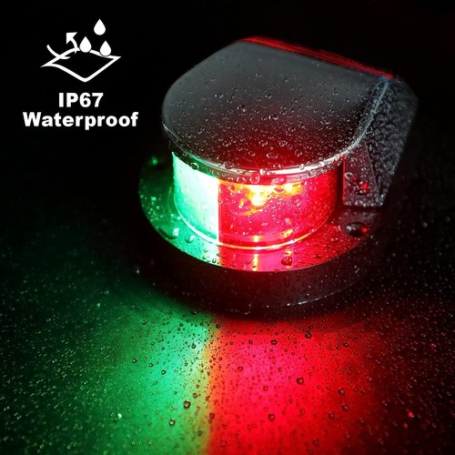 Boat Navigation Lights Red and Green LED Marine Navigation Light 12V Waterproof - Bild 5 von 20