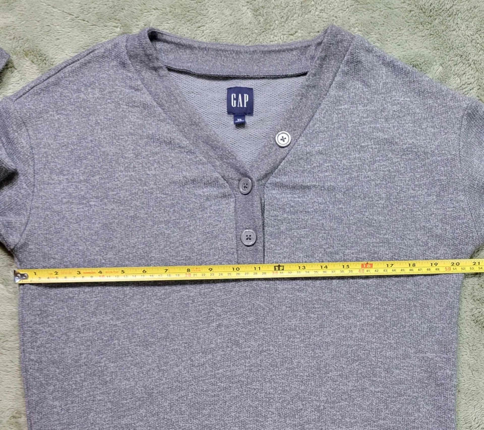 Женский свитер Gap XS с длинным рукавом Henley серый - Изображение 4 из 4
