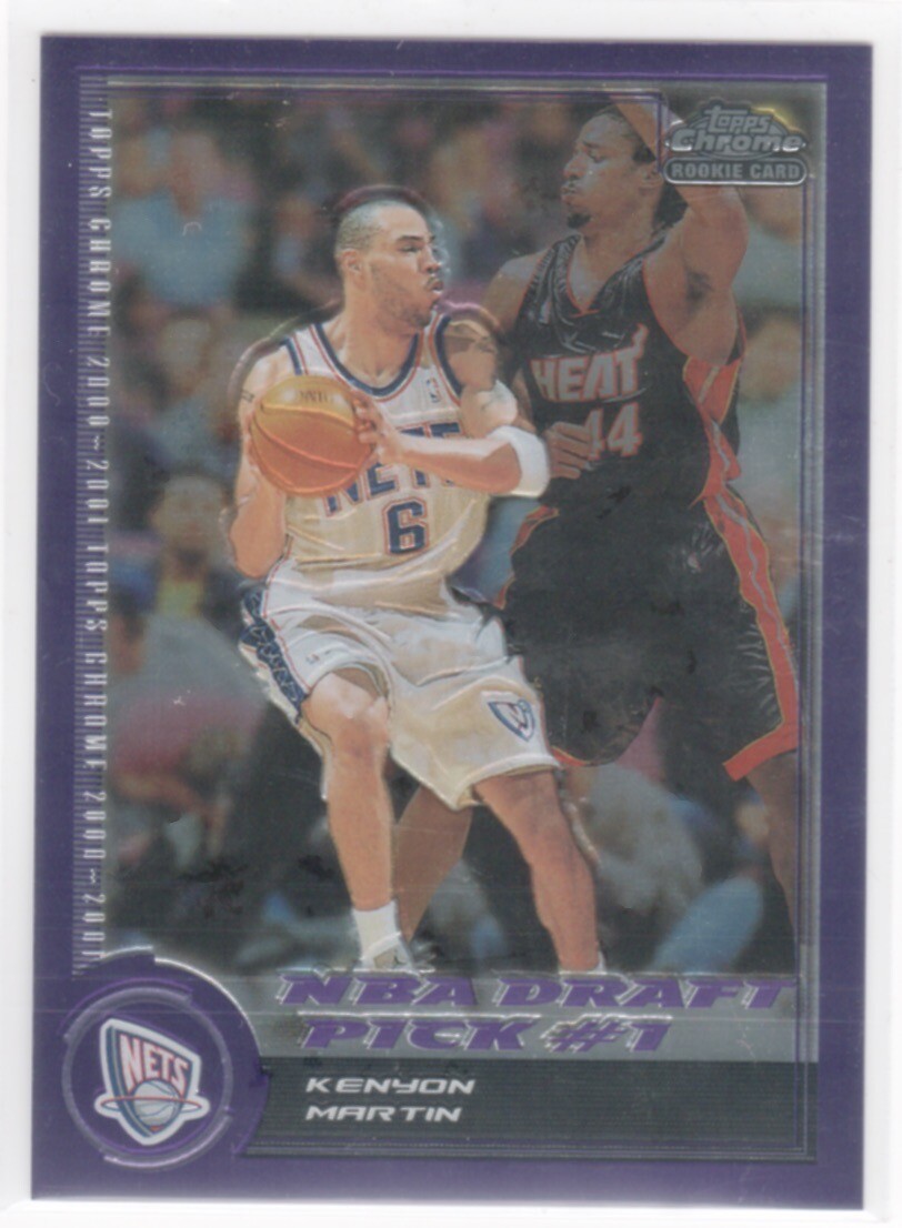 2000-01 Topps Chrome #151 Kenyon Martin #'d 0634/1999 RC Rookie