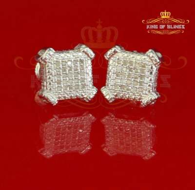 Aretes Para Hombre Ohrstecker Silber 0,10ct Diamant für Damen/Herren weiß