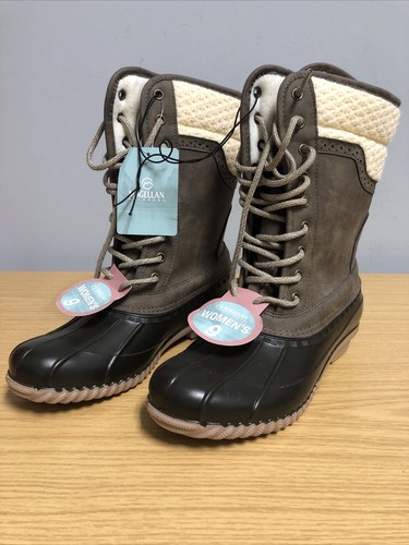 Sweater Collar Duck Boots Size 