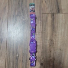 Coastal Pet Styles Nylon Adjustable Collar Special Paw Print Purple Large 18"-26