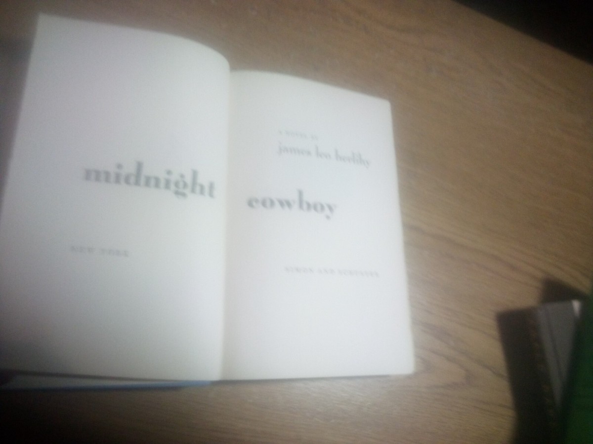 A Novel Midnight Cowboy by James Leo Herlihy 1965 (hd/dj) book