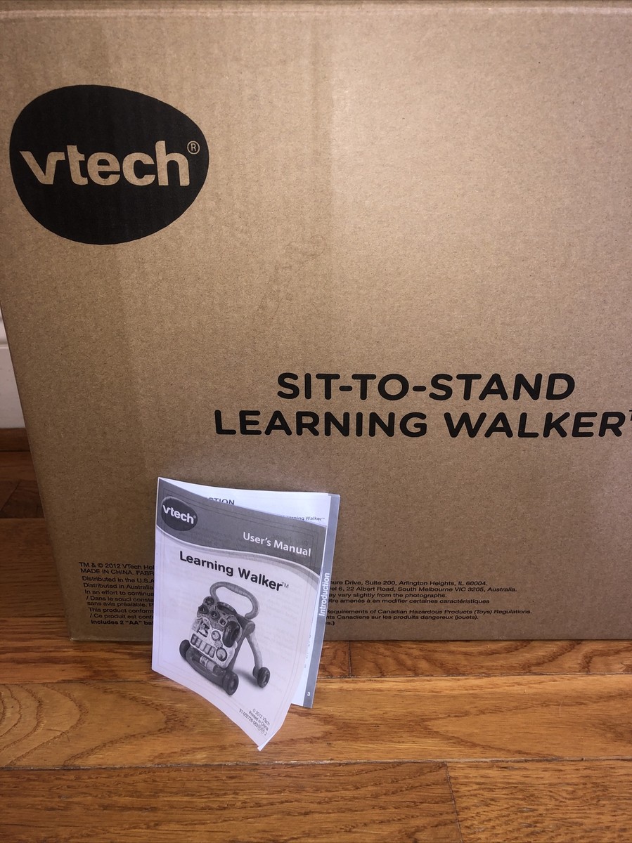 Vtech Sit-To-Stand Learning Walker Activity center orange