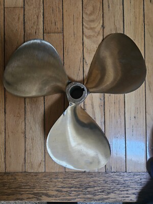 3 blade brass boat propeller