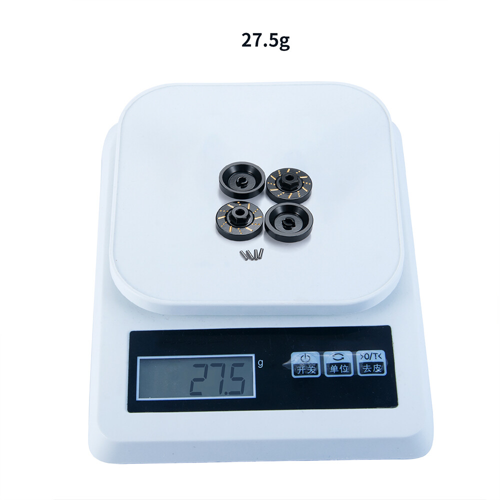 Brass Steering Knuckles Hex Adapters Counterweight For 1/24 Axial SCX24 RC Car