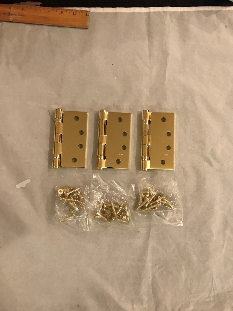 Paquete De 6 Bisagras De Puerta Negras Para Puertas 3 1/2 Bisagras