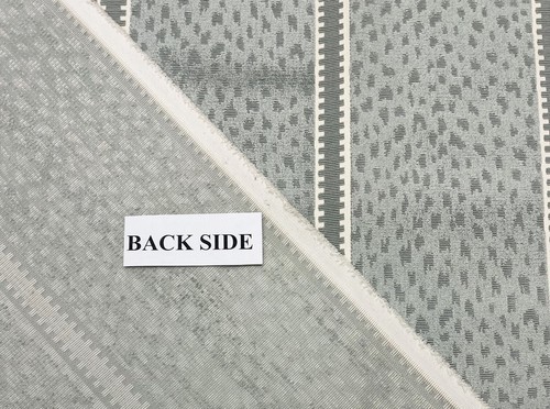 BRUNSCHWIG & FILS SALVATOR VELVET MIST BLUE EXCLUSIVE FABRIC REM 20" LONG X 51"W - Picture 5 of 6