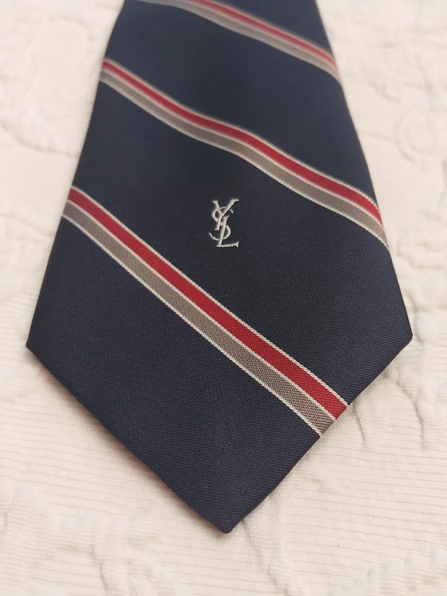 Yves Saint Laurent YSL Tie Striped Classic 3