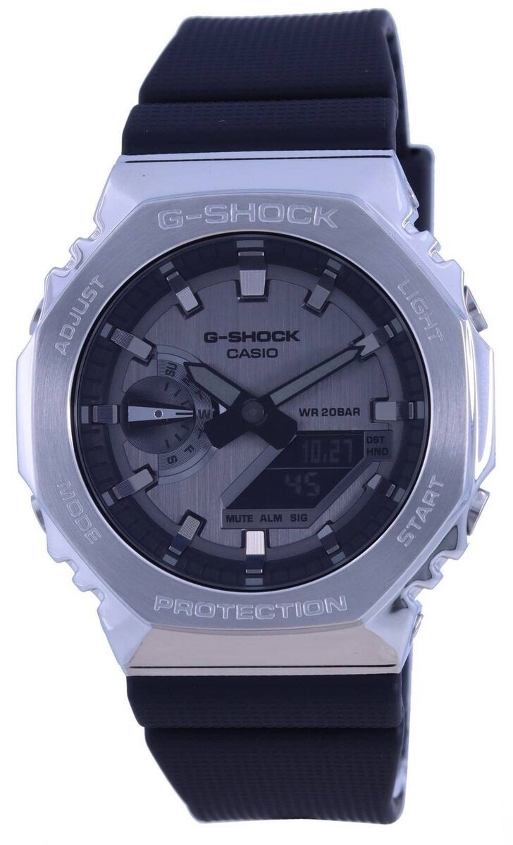 Casio G-SHOCK GM-2100-1A 44.4mm Silver Resin Case with Black Casio G-SHOCK GM-2100-1A 44.4mm Silver Resin Case with Black