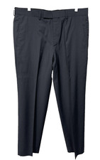 Hugo Boss Gray Wool Flat Front Dress Pants 34/31