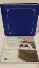 Creative Memories 7x7 Flex Hinge Bright Blue with 12 Pages NEW Page Protectors