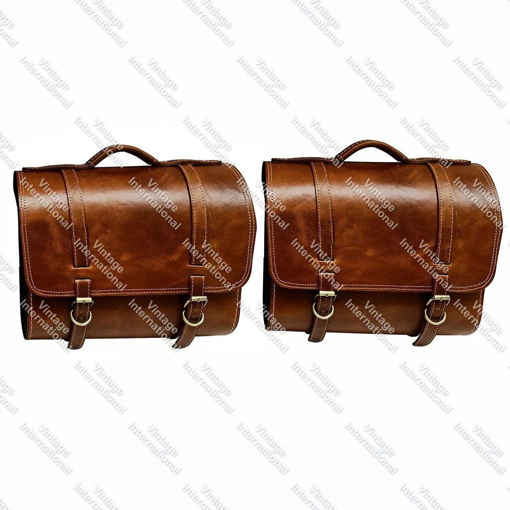For Royal Enfield Classic 350 500cc Brown Tan Genuine Leather