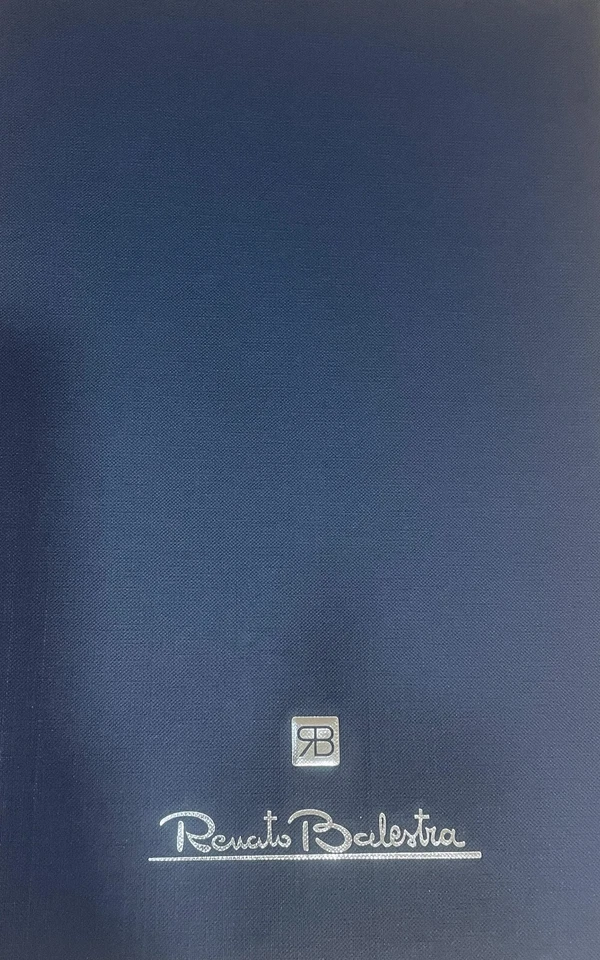 Camicia Uomo Balestra Tinta unita 100% cotone collo Francese Manica lunga - Immagine 4 di 4