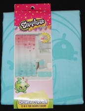 Shopkins Fabric Shower Curtain girls kids bath 72x72 new
