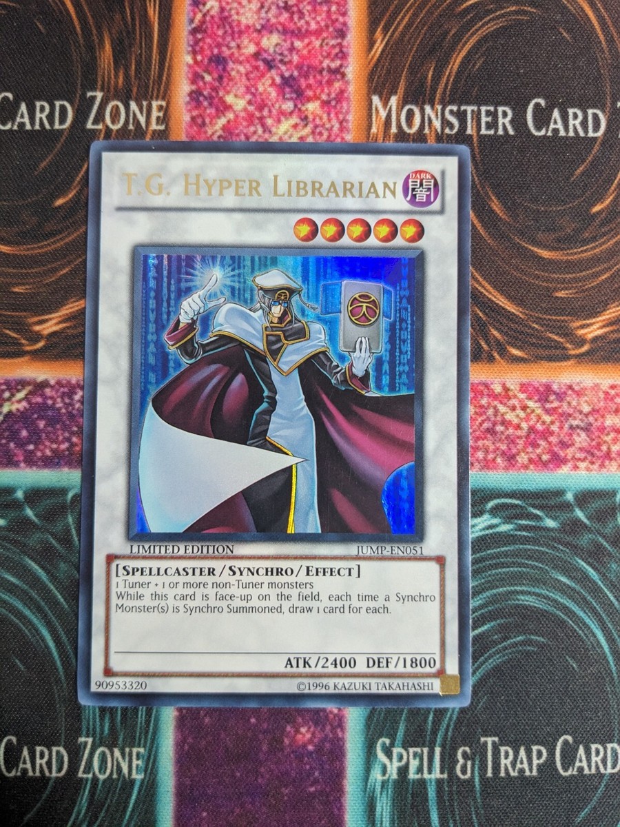 Yu-Gi-Oh! T.G. Hyper Librarian JUMP-EN051 Limited Ultra Rare NM | eBay