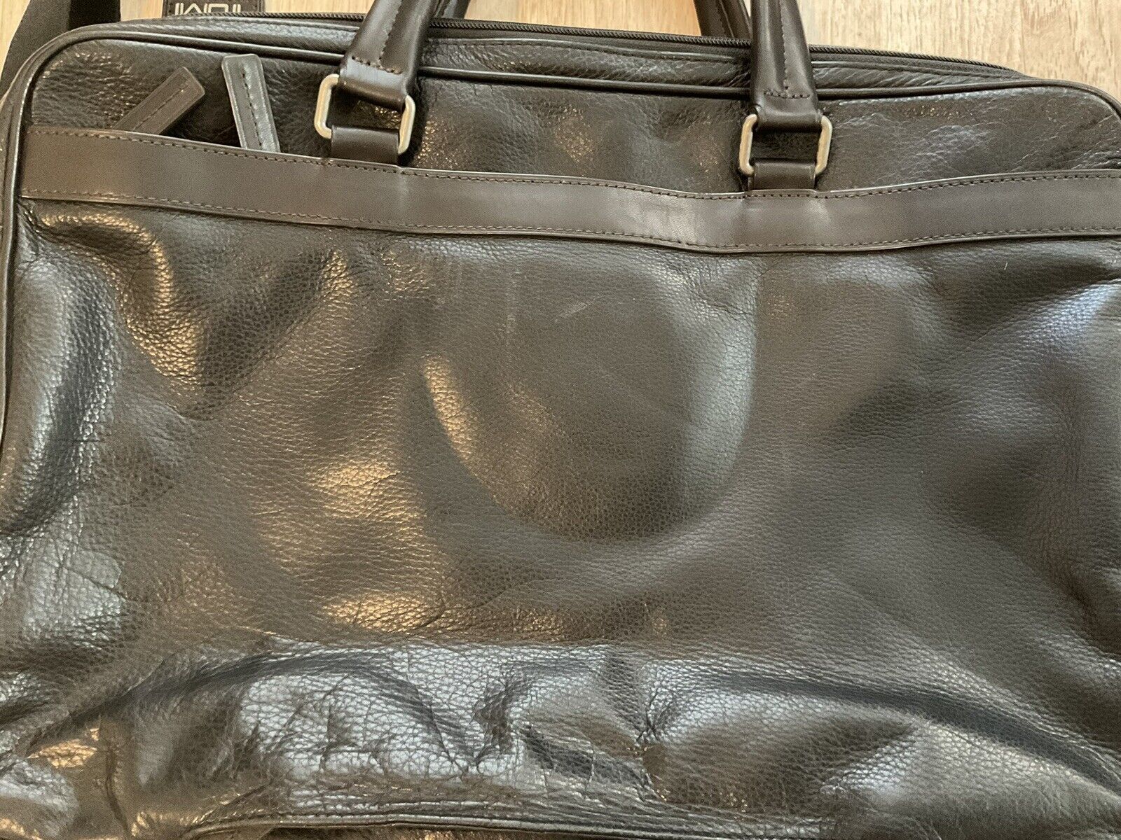 Tumi Business Bag 69730HKO Berwick Double Zip Leather Black | eBay