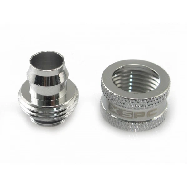 XSPC G1/4 to 3/8 ID 1/2 OD Compression Fitting V2 - Chrome - Image 3 of 4
