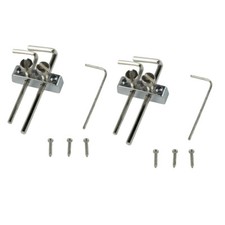 2PCS Guitar Bass Allen Key Headstock Wrench Holder for Floyd Rose Tremolo Silver