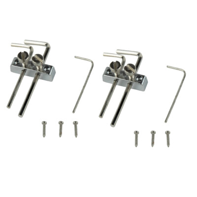 2PCS Guitar Bass Allen Key Headstock Wrench Holder for Floyd Rose Tremolo Silver