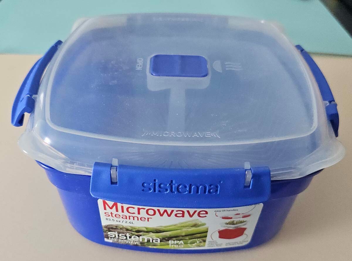 Sistema Microwave Rice Cooker Bowl for Vegetables w/ Steam Release Vent BPA Free