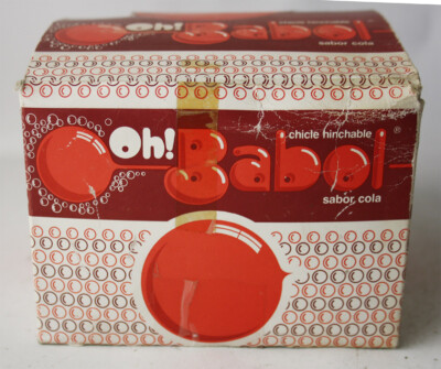 RARE VINTAGE 80'S OH! BIG BABOL COLA CHEWING GUM GREEK EMPTY BOX GREECE !