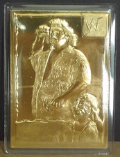 1999 WWF DANBURY MINT CAPTAIN LOU ALBANO  22kt GOLD WRESTLING CARD #28 WWF HOF