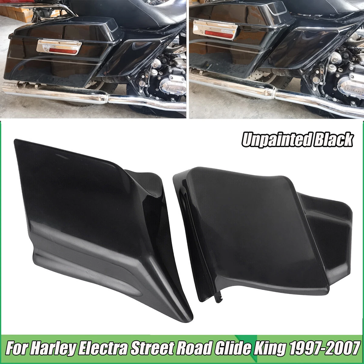 For Harley Electra Street Road Glide King Stretched Side Covers