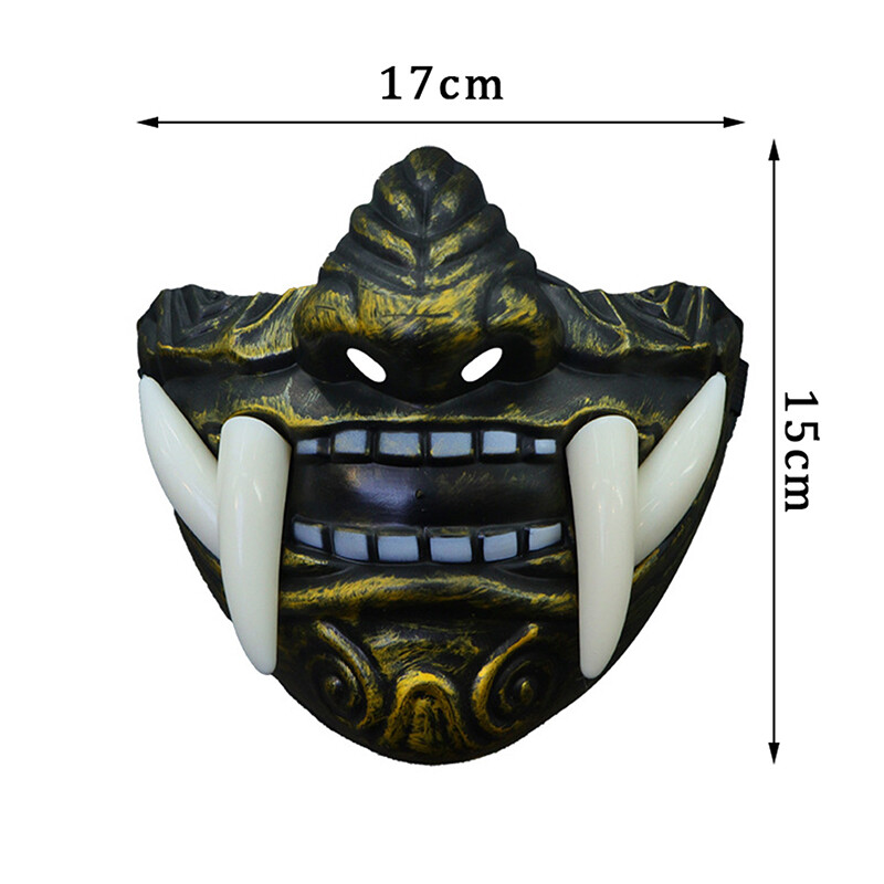 Japanese Samurai Oni Demon Mask Halloween Demon Samurai Cosplay Horror