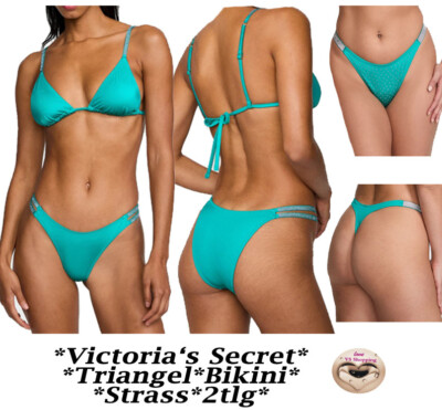 Victoria's Secret * Triangel * Bikini * Strass * 2tlg*Gr. XS, S, M, L, XL KP 95 