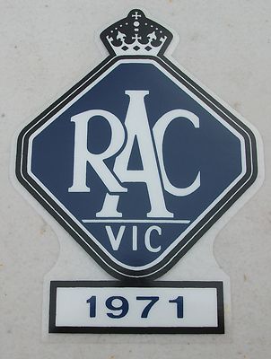 Racv Window NEW AUSTRALIAN MADE 1971 RACV WINDOW DECAL SUITS HG HOLDEN MONARO ...