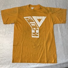 vtg single stitch YMCA Sports shirt Small yellow Gulf Coast Sportswear USA MADE