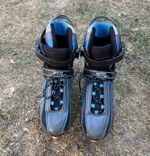 SFR Vortex Adjustable Kids Inline Skates Mens UK 3-6 Black Blue