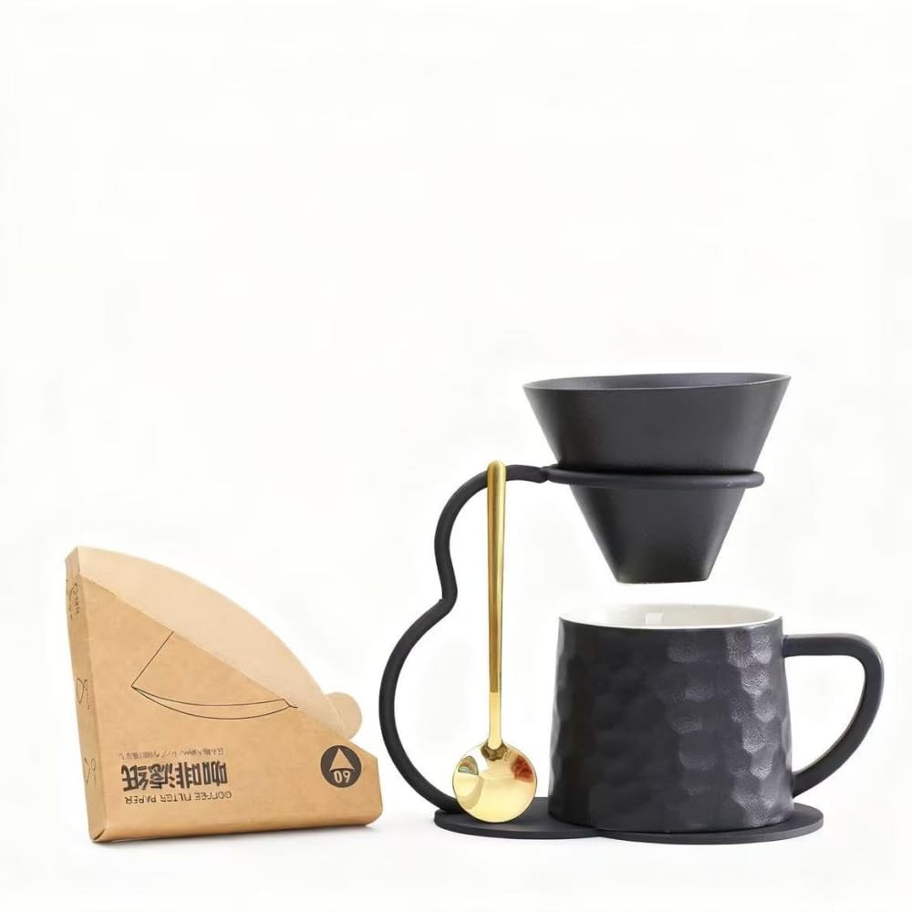 Set,ceramic Coffee Maker With V60 40 Pcs Paper Filter，...