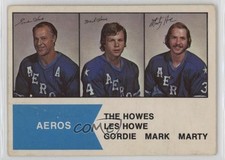 1974-75 O-Pee-Chee WHA Gordie Howe Mark Howe Marty Howe #1 HOF 0h5t