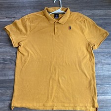 Vintage Nike Challenge Court Polo Shirt Mens XL Yellow Tennis