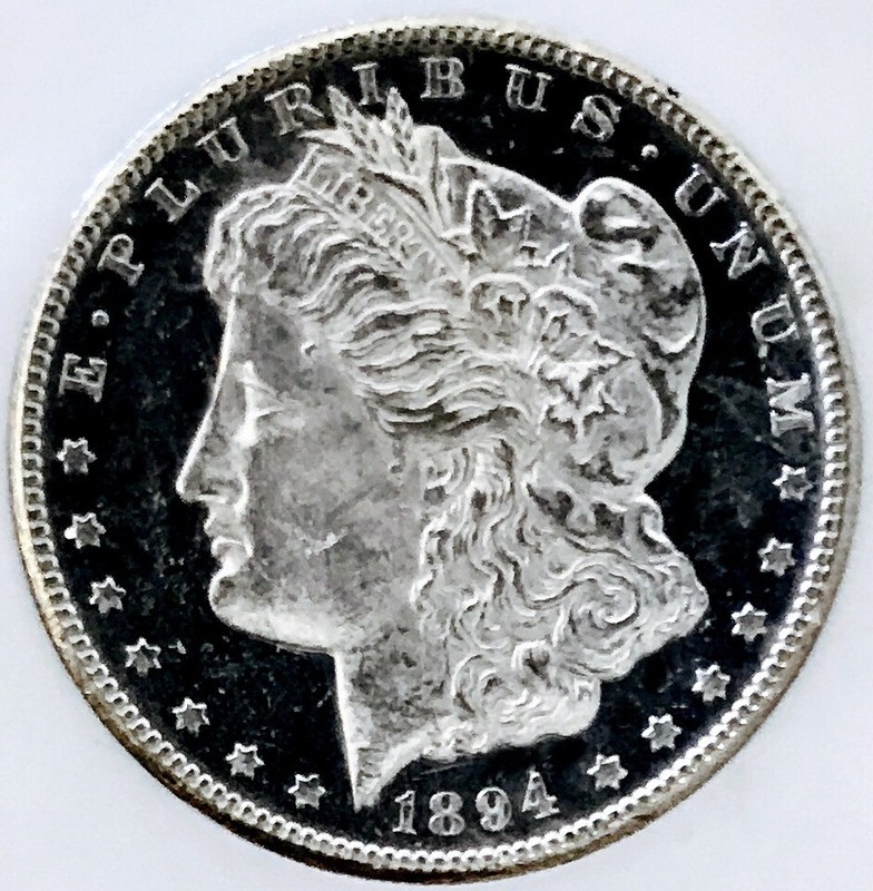 1894 S MORGAN DOLLAR**STELLAR S MINT DMPL**DEEP BLK MIRRORS MS++++ RARE  #C75090