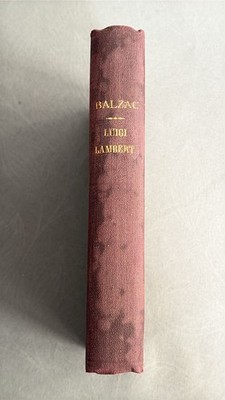 ALL BALZAC HALSKETTE VOL.8 - LUIGI LAMBERT PHILOSOPHISCHE STUDIEN - ANONYME AUSGABEN 1928