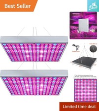 LED Grow Light 2 Pack - Full Spectrum Plant Lighting for Indoor Gardening