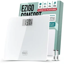 Digital Bathroom Scale for Body Weight Large Platform 12 inch 30cm High Capacity