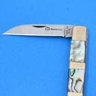MASERIN, MANIAGO, ITALY ATTRACTIVE MAS 190/AM ABALONE & MOKUME KEYCHAIN KNIFE — photo 9