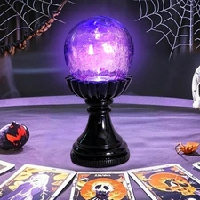 VCUTEKA Halloween Decoration - Magical Glowing Ball with LED Light, Halloween...