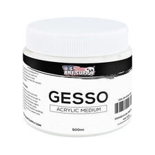 U.S. Art Supply White Gesso Acrylic Medium, 5...