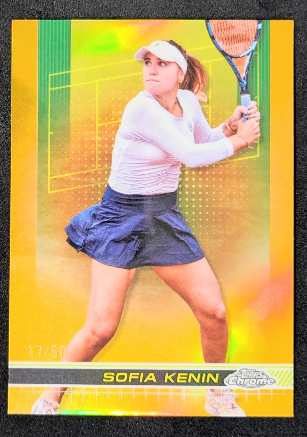 2024 Topps Chrome Gold Refractor /50 Sofia Kenin #91 Rookie RC
